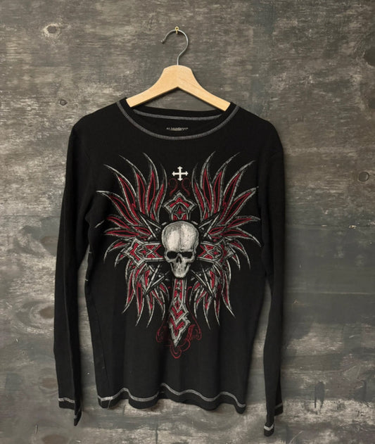No Boundaries long sleeve winged shirt